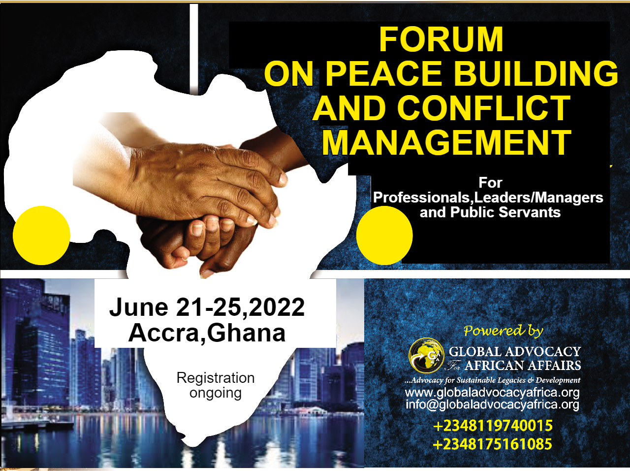 FORUM ON PEACE BUILDING AND CONFLICT MANAGEMENT FOR PROFESSIONALS